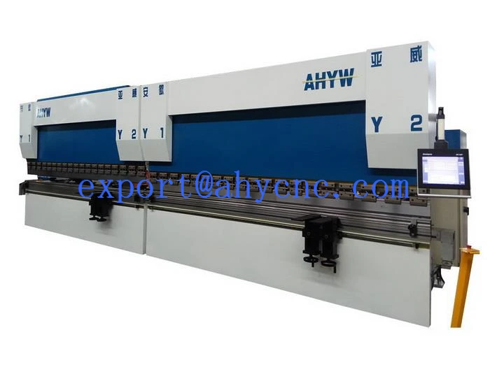 AHYW Yawei 4 axis 300T CNC Tandem press brake 12m metal bending china suppliers