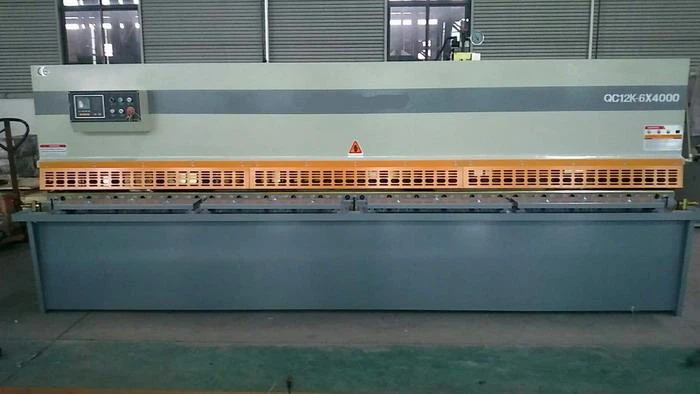 QC12K 6mm 4m metal sheet cutting guillotine china yawei